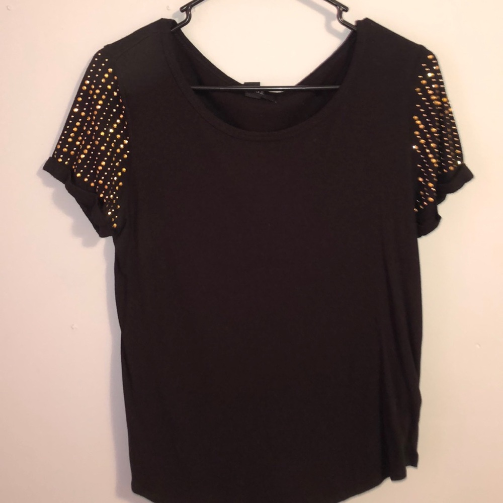 Forever 21 black sequenced top